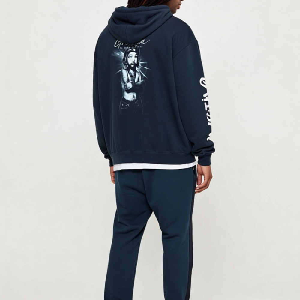 Graphic Hoodie and Jogger Set